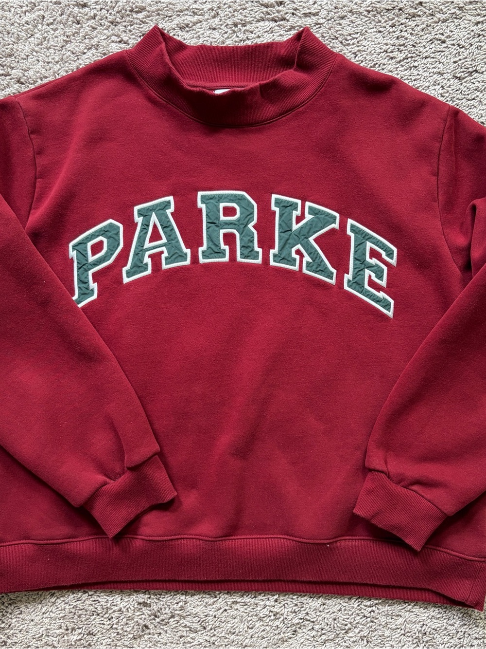 PARKE RED HOLIDAY MOCKNECK XXL